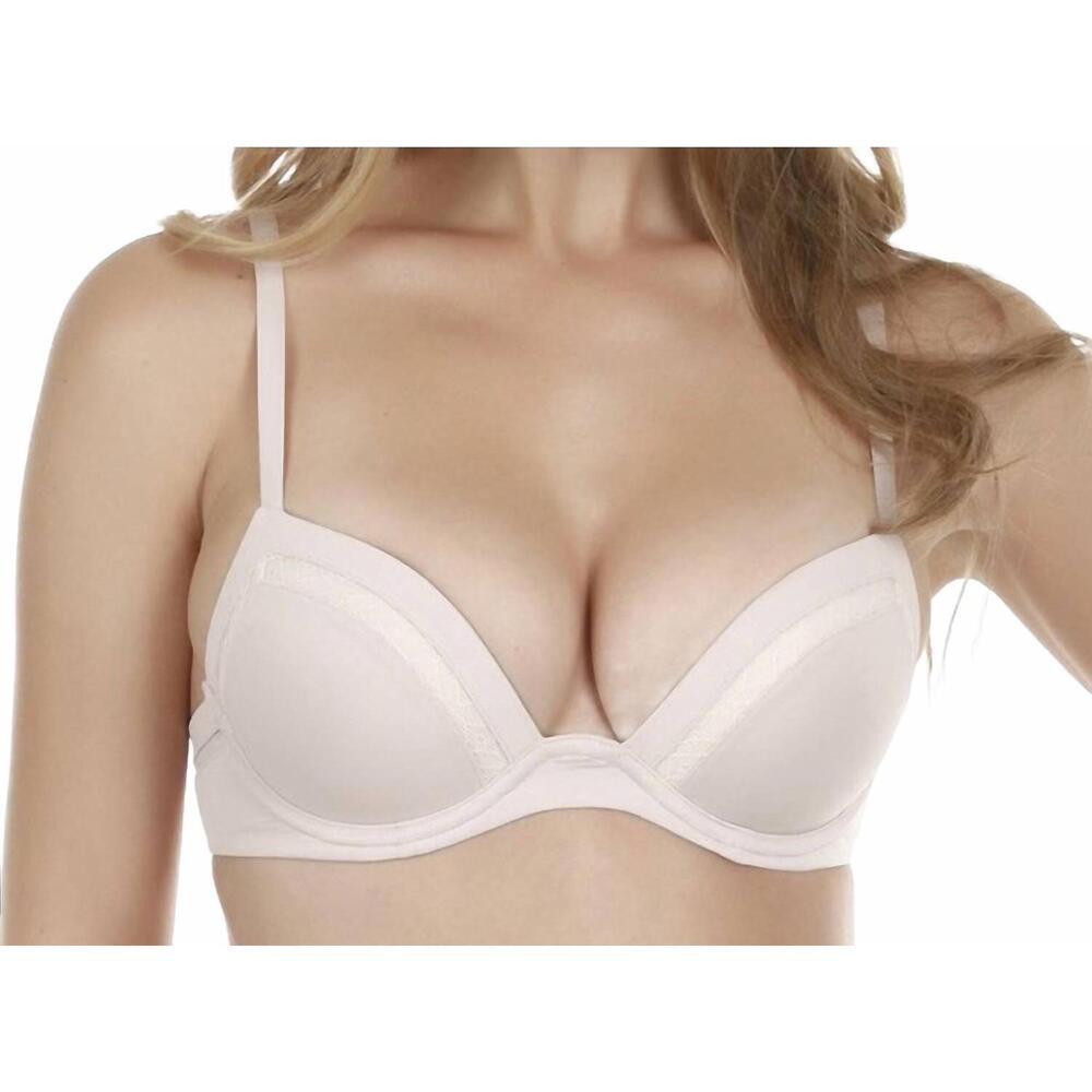 NEW FELINA celeste seamless contour push without the push-up pad bra in oyster h